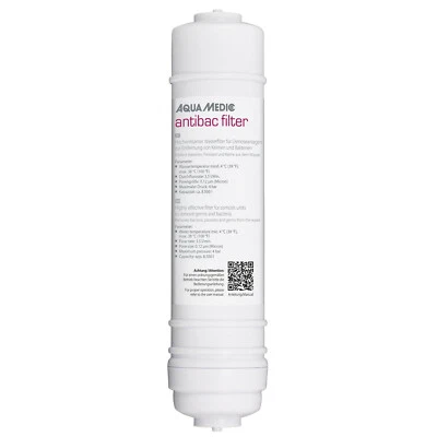 Filtro de água Aqua Medic Antibac altamente eficaz para sistemas de osmose - Imagem 1 de 3