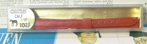 Cinturino orologio da polso donna pelle nuovo 1970 NOS MORMAC 7/16" 11mm ROSSO - L@@K!! - Foto 1 di 5