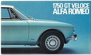 Alfa Romeo 1750 GT Veloce 1970-71 UK Market Foldout Sales Brochure GTV - Picture 1 of 2