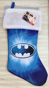 Batman 15" Weihnachtsstrumpf Kunstfellbesatz Urlaub NEU - Bild 1 von 2