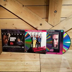The Usual Suspects - Sudden Death - Sudden Impact Laserdisc Batch - Swanky Barn - Foto 1 di 12