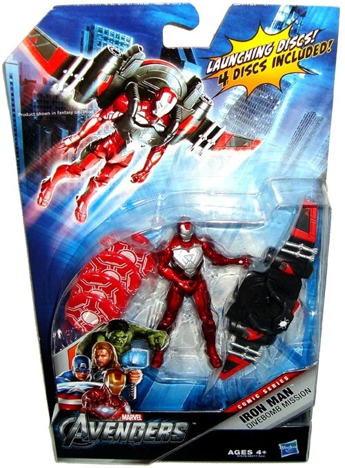 Figura de acción Avengers Iron Man Divebomb Mission sin usar, en caja juguete Marvel Comics Hasbro Foto 1 de 1