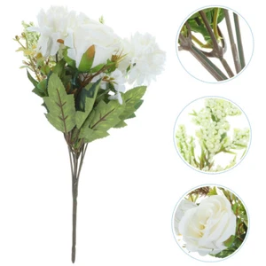 Künstlicher Blumenstrauß Braut Falsche Rose Faux Blumenarrangements - Bild 1 von 12