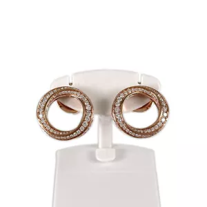 GRAFF spiral Pink gold diamond Earring - Picture 1 of 14
