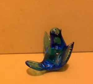 Crystal Figurine. Blue Crystal Medium Size Bird. Retired. Mint. No Box. - Picture 1 of 6
