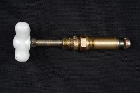 CRANE  Vintage White Ceramic  Water Faucet Handle Knob Fixture Cover