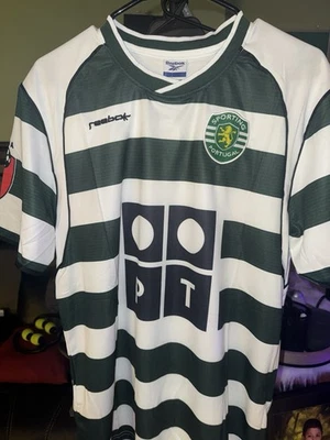 Camiseta local Cristiano Ronaldo #28 Sporting CP 2002-2003 (2XL) (Réplica) *Nueva* Foto 1 de 4