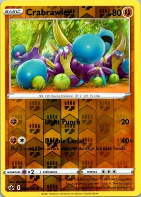 Crabrawler Common SWSH06: Chilling Reign 084/198 NM - Image 1 of 2