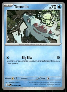 Totodile 039/162 Common Normal NM Pokemon SV05: Temporal Forces - Picture 1 of 2