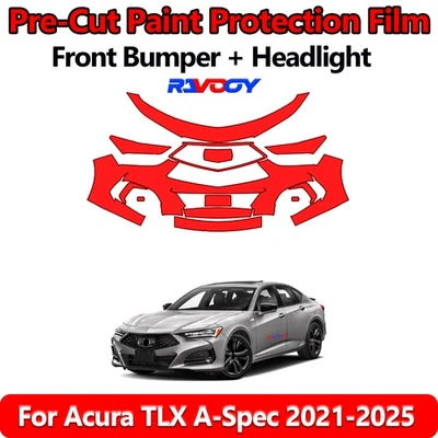 8.5Mil PreCut Front Bumper PPF Kit Film For Acura TLX A-Spec 2021-2025 - Image 1 of 4