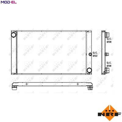 RADIATOR ENGINE COOLING 53091 FOR N47D20A/D20C M47D20 2.0L 4cyl M57 D30 3.0L - Image 1 of 4