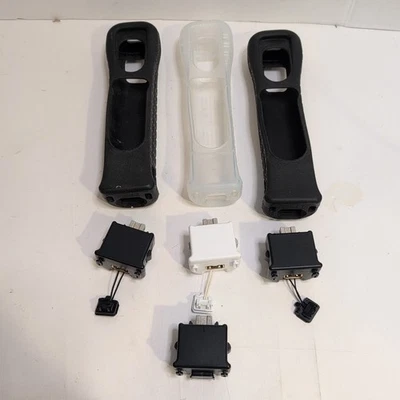4x Motion Plus Adapter Sensor & 3Silicon Case for Nintendo Wiimote Controller - Image 1 of 2