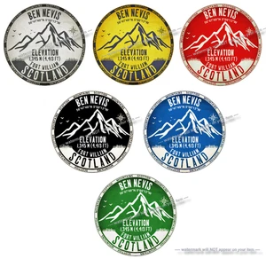 BEN NEVIS Escocia - Imán redondo para nevera #M2916 - Imagen 1 de 14