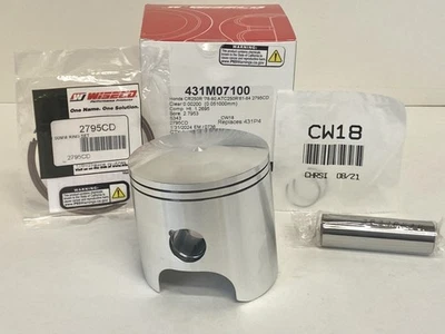 WISECO 431M07100 255cc PISTÓN FORJADO SOBRE GRAN DIÁMETRO HONDA CR250R ATC250R 431p4 Foto 1 de 4