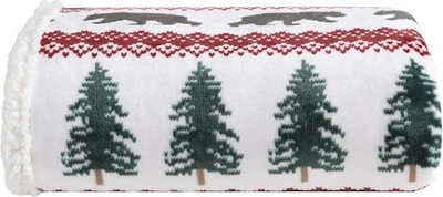 Eddie Bauer - Blanket, Super Soft Reversible Sherpa & Brushed Fleece Bedding, Th - Image 1 of 4