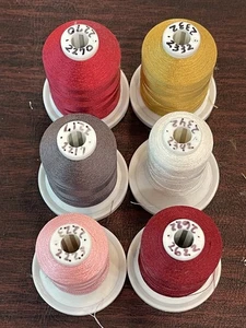 ROBISON ANTON THREAD - 6 ALMOST-NEW 1100 YD SPOOLS - LOT#6 - Picture 1 of 1