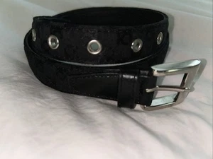 LIZ CLAIBORNE WOMENS M BELT BLACK SUEDE - Picture 1 of 10