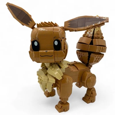 Mega Construx Pokemon Jumbo Eevee 100% Complete 11.5" Tall Preowned PreAssembled - Image 1 of 4