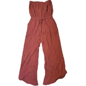Heroes & Dreamers rost trägerloser hauchdünner Overall Strampler mit weitem Bein S, Bohemian - Bild 1 von 5