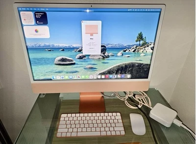 Apple iMac 2021 M1 Chip 8-core 24-inch 8GB RAM 512GB SSD Storage  Excellent - Image 1 of 4