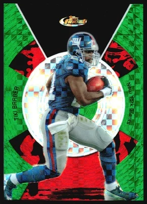 2005 Topps Finest TIKI BARBER Green XFractor Refractor /50 #43 - Image 1 of 2