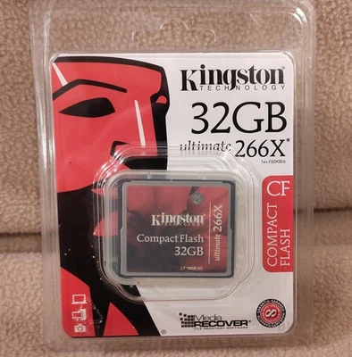 Kingston 32GB 266x Speed - Compact Flash Card - ultimate. CF32GB-u2. - Image 1 of 2