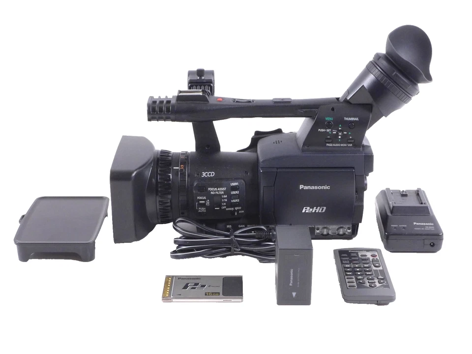 Panasonic AG-HPX170 P2HD Solid State Video Camcorder - Image 1 of 4