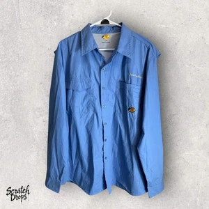 Camisa de pesca Bass Pro Shops azul manga larga para hombre talla grande ropa para exteriores - Imagen 1 de 3