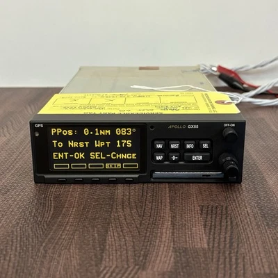 Apollo GX 55 GPS 14-28v PN 430-6050-202 带全新黄色标签 — 第 1/2 张图片