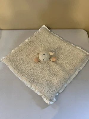 Cobertor de segurança CR24 Stephan bebê creme ovelha cordeiro pelúcia amoroso acabamento acetinado - Imagem 1 de 4