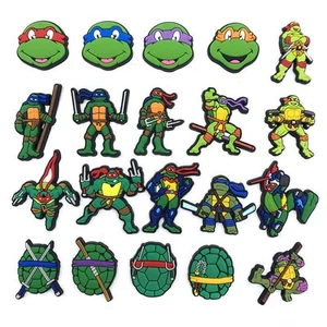 20Pcs Ninja Turtle Shoe Charms Jibbitz Croc Shoes Charm Bundle Set Sandals Decor - Picture 1 of 9