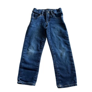 Gap Boys Jeans Size 5 Dark Wash Slim Soft Stretchy Blue Denim - Picture 1 of 6