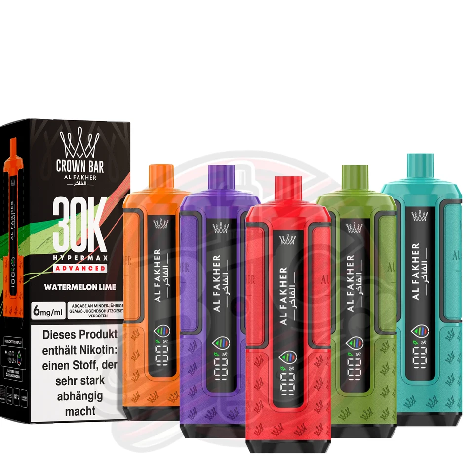 Al Fakher 30K Hypermax 30000 Züge Big Puff E-Zigarette Vape E-Shisha Alle Sorten - Bild 1 von 1