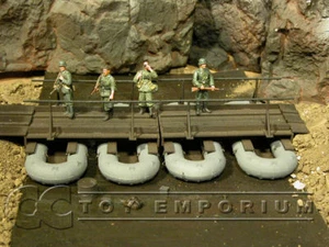 Drago 1:35 WWII Set Ponte Pontone Costruito Personalizzato Seconda Guerra Mondiale - Foto 1 di 1