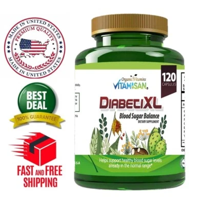 BALANCE AZÚCAR PARA LA SALUD Azúcar en la sangre 100 cápsulas DIABÉTICO XL 120 CÁPSULAS Foto 1 de 4