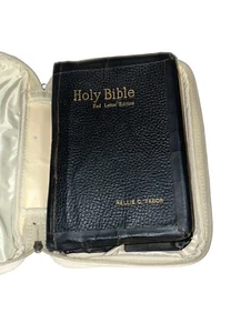 Holy Bible Holman Self Pronouncing Red Letter Edition Genuine Leather 1920 Case - Picture 1 of 13