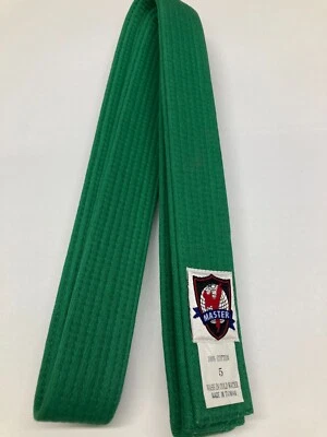Cinturón verde Karate, TKD, BJJ-Talla 5 NOS SKU15 Foto 1 de 4