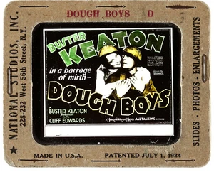 Magic Lantern Doughboys Movie Glass Slide 3.25"x4" 1930 VF+ 8.5 Buster Keaton - Picture 1 of 1