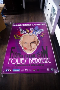 GAULTIER FREAK SHOW E Very Rare Large Vintage Music Concert Poster Original 2018 - Picture 1 of 7