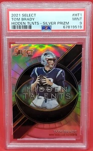 Tom Brady Hidden Talents Silver Prizm Insert #HT-1 2021 Panini Select Psa 9 Nfl - Picture 1 of 2