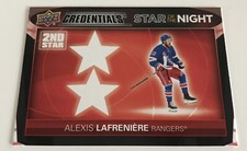 NHL Card,Alexis Lafreniere,Star of the Night,Credetials 2021-22,Rangers
