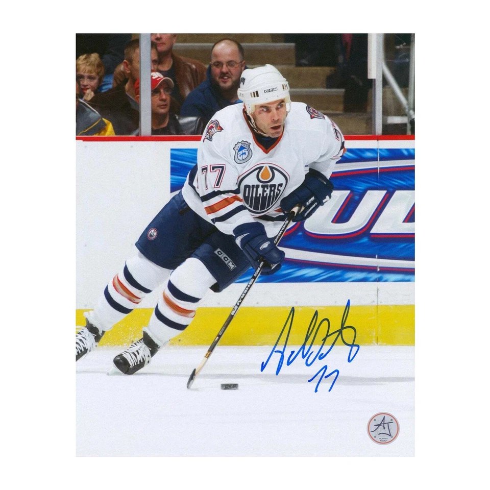 Foto autografiada de Adam Oates Edmonton Oilers Playmaker 8x10 Foto 1 de 1