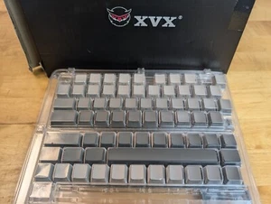 Gray Keycap XVX Set – OEM Profile – 75% Layout – Doubleshot – Open Box Unused - Imagen 1 de 3