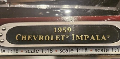ЛИТАЯ МЕТАЛЛИЧЕСКАЯ КОЛЛЕКЦИЯ - 1959 CHEVROLET IMPALA 1:18 DELUXE EDITION - В КОРОБКЕ - Изображение 1 из 4