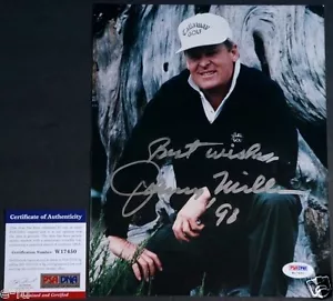 JOHNNY MILLER signed 8x10 Foto BEST WISHES Aufschrift Autogramm PSA/DNA COA - Bild 1 von 1