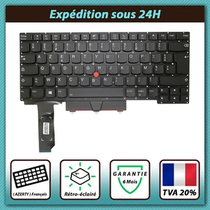 CLAVIER FRANÇAIS AZERTY LENOVO THINKPAD E14 GEN 2 ( 20T6 20T7 20TA 20TB) + rétro - Afbeelding 1 van 2