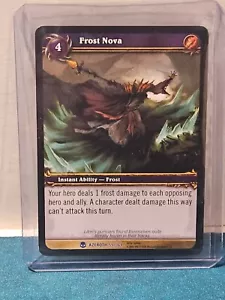Frost Nova Heroes of Azeroth World of Warcraft TCG #55/361 - Picture 1 of 2