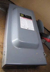 Square D Safety Switch 60A 600V Heavy Duty  HU365 - Picture 1 of 4