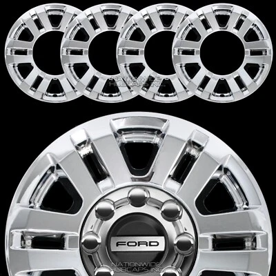 Ford F250 F350 XLT 2017-19 Super Duty 18" cubiertas de llantas cromadas tapacubos Foto 1 de 4