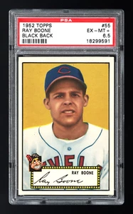 1952 Topps #55 Ray Boone Black Back PSA 6.5 - Picture 1 of 2